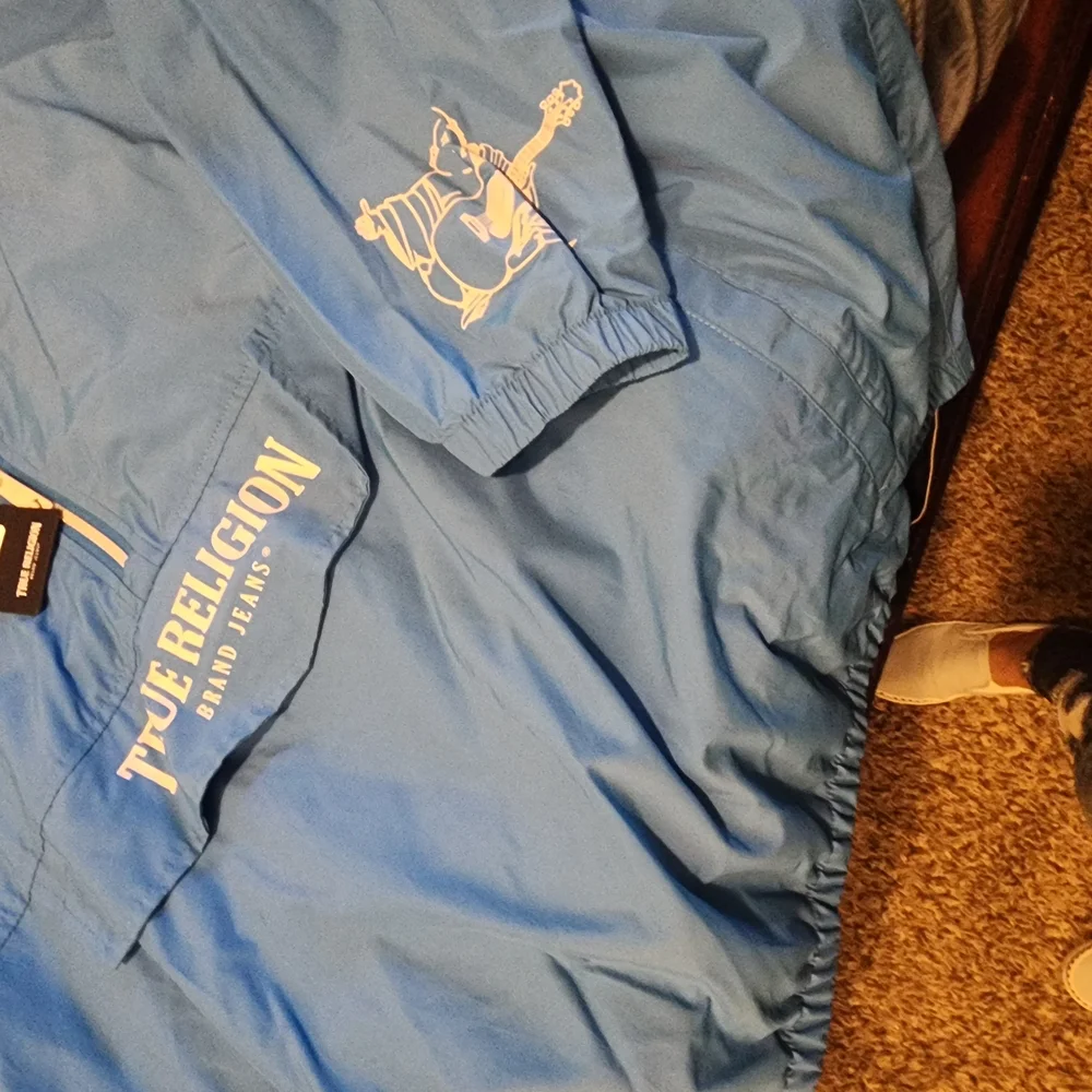 đź’™ TRUE RELIGION Blue Anorak Hoodie Jacket (NWT) - Picture 3 of 3